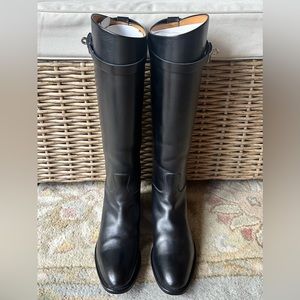 Hermes Black Jumping Tall Boots, IT 38.5